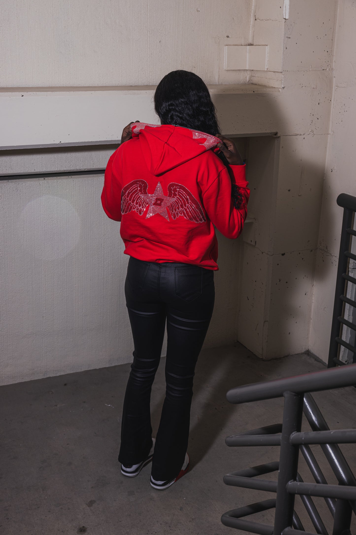 Rhinestone FullZip (Red)